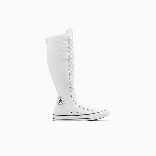 Converse All star sneaker white black flame