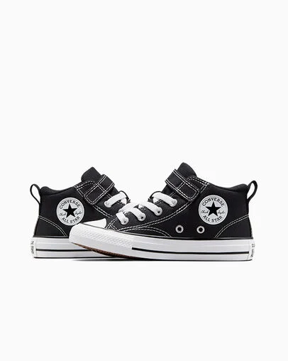 Chuck Taylor All Star Malden Street Canvas Easy-On Black/Black/White, Detail Angle View