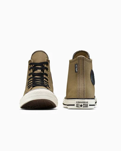 Chuck Taylor All Star TecTuff Swamp Green/Black/Egret, Heel View