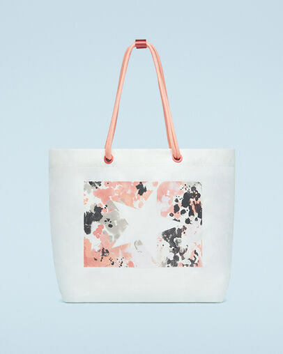 Sac fourre-tout corde d&eacute;lav&eacute; Terre cuite rose/Quartz rose/Vent de temp&ecirc;te, Front View