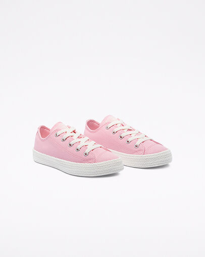 Espadrille Chuck Taylor All Star Rose/Rose/Aigrette, Angled View