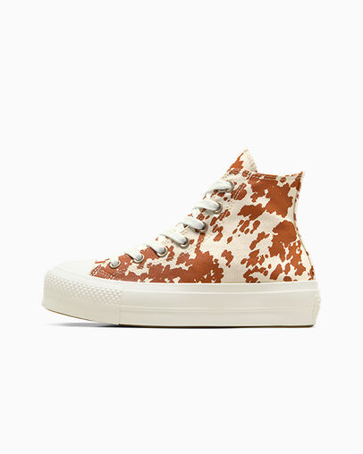 Chuck Taylor All Star Lift Platform Animal Print Garza/Marr&oacute;n/Oro, Inner Side View