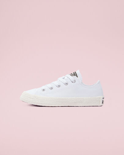 Chuck Taylor All Star Espadrille White/White/Egret, Inner Side View