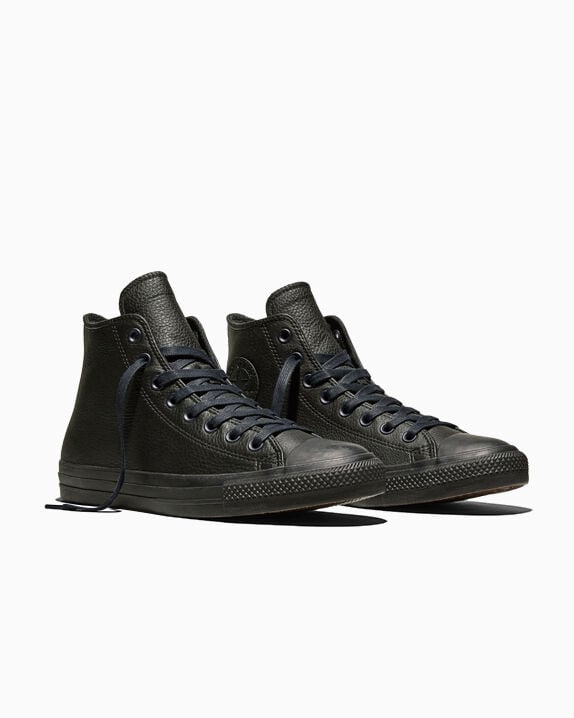 Chuck Taylor All Star Leather Black/Black/Dark Matter