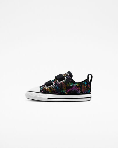 Chuck Taylor All Star Easy-On Butterfly Shine Black/Pink/Purple/Blue, Inner Side View