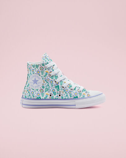 Chuck Taylor All Star Ditsy Floral White/Twilight Pulse, Outer Side View