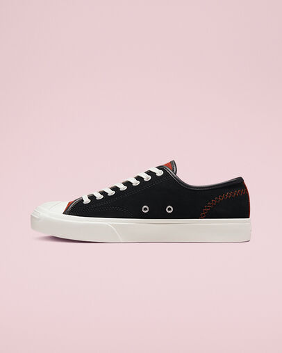 Jack Purcell Crafted Mixed Material Black/Dark Terracotta/Egret, Inner Side View