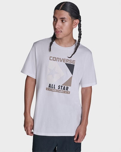 Timeless Boxed Chevron T-Shirt White 10A, Front View