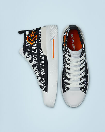 UNT1TL3D Digital Terrain Black/White/Orange, Top and Side View