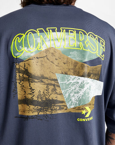 All Star Mountain Remix T-shirt Uncharted Waters Blue, Detail View