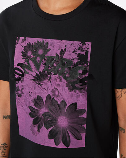 Flower Photo Relaxed T-Shirt Converse Black, Detail View