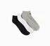3-Pack Low-Cut Socks Gris/Blanco/Negro