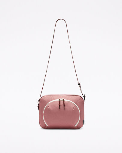 Musette Bag Pink Aura/Deep Bordeaux, Front View