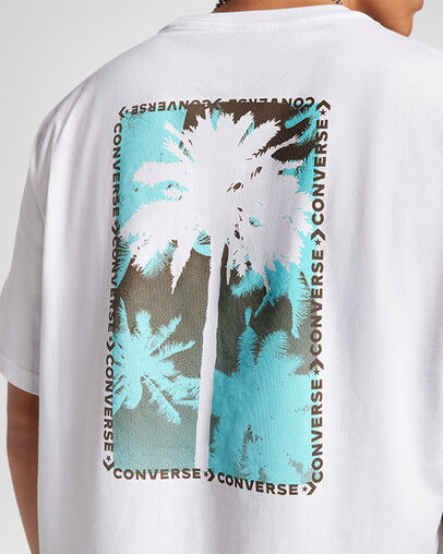 Palm Tree T-Shirt White, Detail View