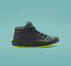 Leather & Reflective Chuck Taylor All Star Street Boot Almost Black/Lemon Venom/Black