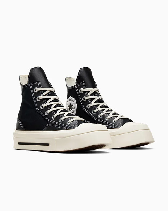 Chuck 70 De Luxe Squared Black/Black/Egret