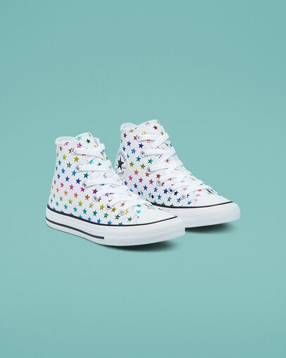 Chuck Taylor All Star Archive Foil White/Black/White, Angled View