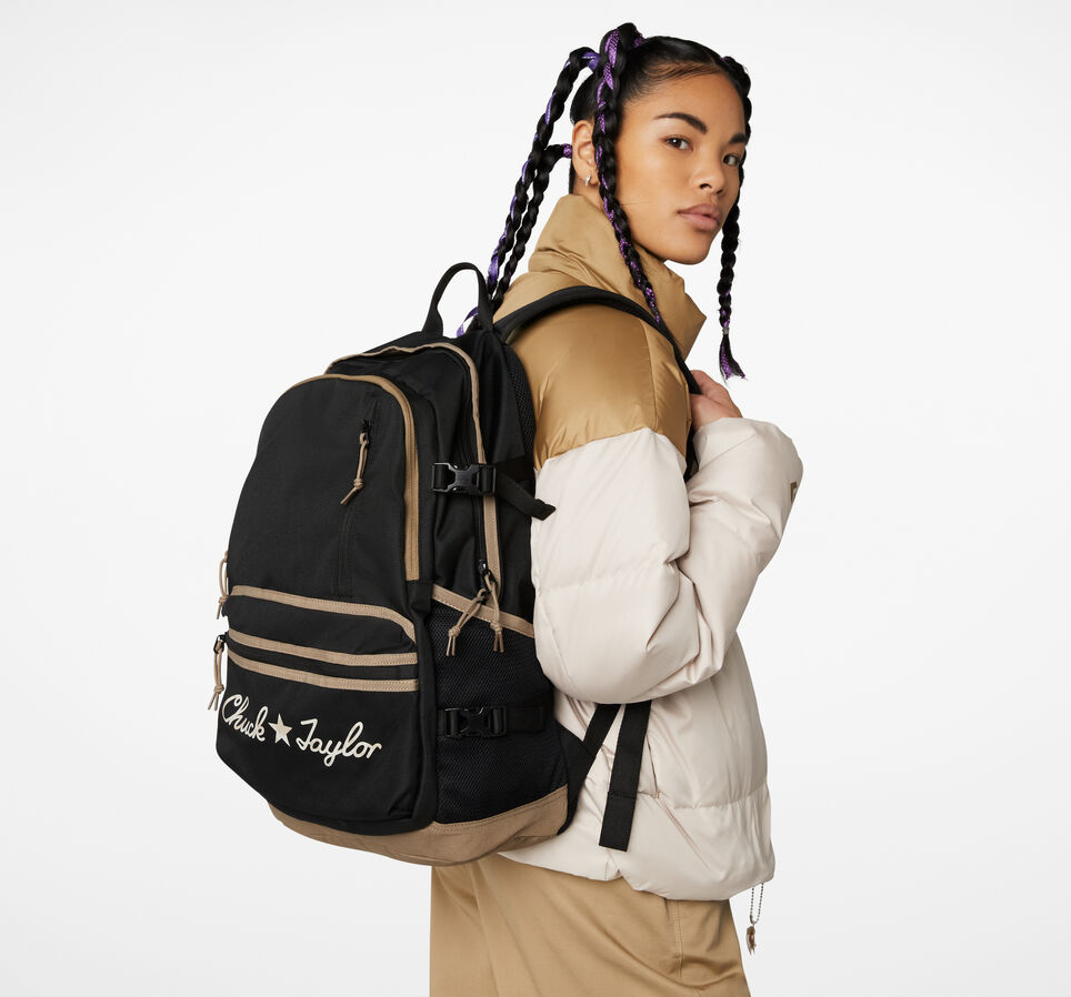 Straight Edge Backpack Black/Sandalwood/White