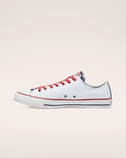 Stars & Stripes Chuck Taylor All Star Blanc/Rouge universit&eacute;, Inner Side View