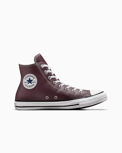 Chuck Taylor All Star Faux Leather Bloodstone/Dark Waters/White, Outer Side View