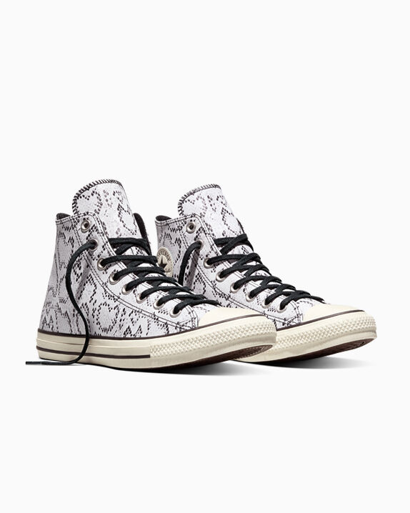 Chuck Taylor All Star Snake Scale Print Leather White/Egret/Black