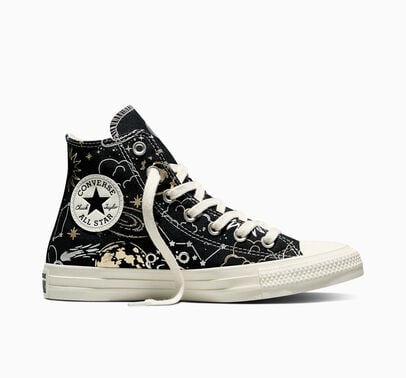 Converse Chuck Taylor All Star Cosmic High Top Black/Silver/Gold
