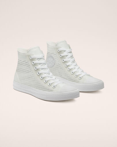 Chuck Taylor All Star Translucent Mesh Blanc/Blanc/Blanc, Angled View