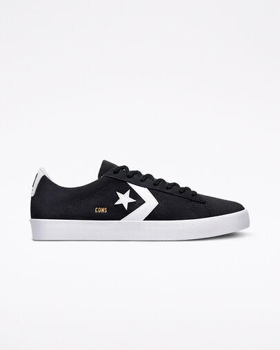 Converse CONS Pro Leather Vulcanized Pro Black/White/White, Outer Side View