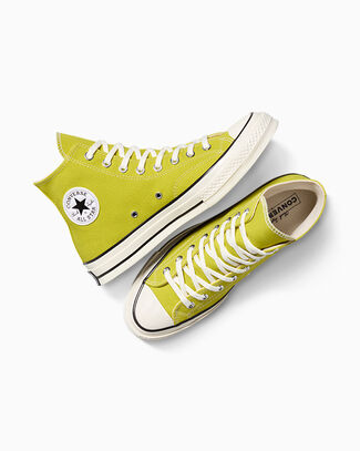 Converse Chuck 70 High-Top Shoe Canvas In Green, Size 10 - A14644C