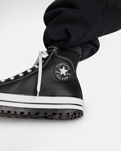 Chuck Taylor All Star City Trek Waterproof Boot Black/White/Silver, Reflective View