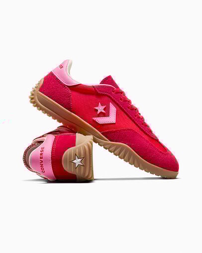 Run Star Trainer Red/Pink/Egret, Detail Angle View