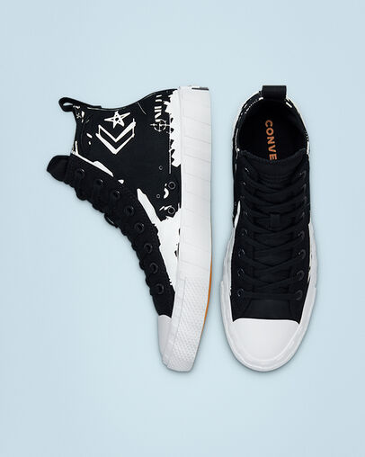 UNT1TL3D Script Negro/Negro/Blanco, Top and Side View