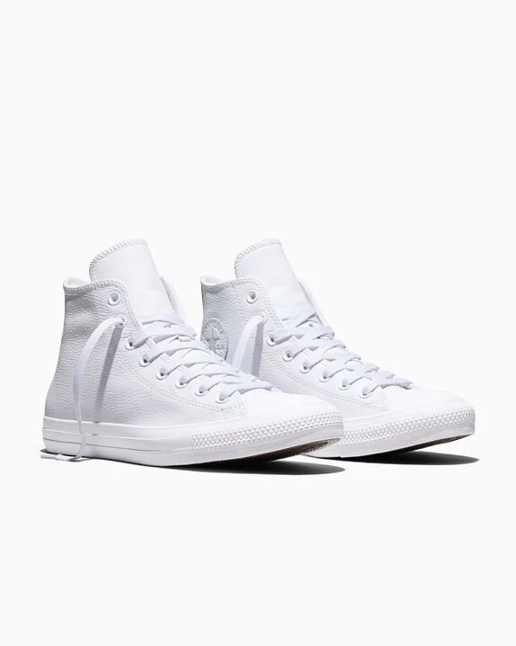 Chuck Taylor All Star Leather White/White/Light Grey