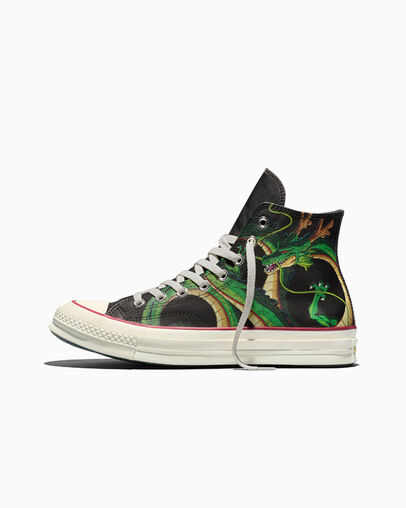 Converse Chuck 70 x Dragon Ball Z Shenron Black/Cyber Yellow, Inner Side View