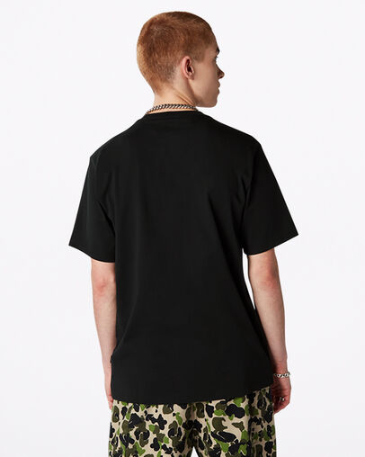 Converse Retro Box Wordmark Short Sleeve T-Shirt Converse Black, Back View