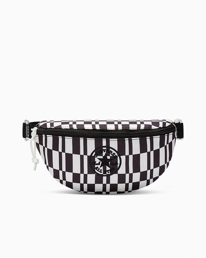 Checkered Graphic Sling Pack Negro Converse, Front View