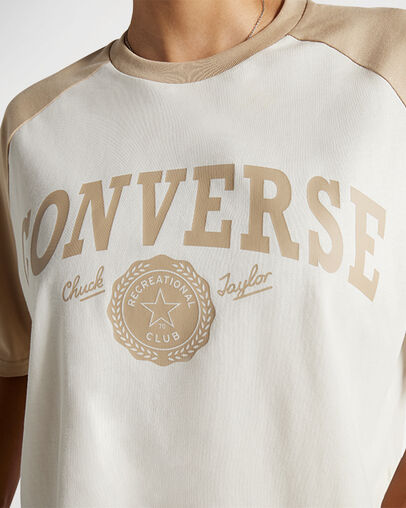 Retro Cropped T-Shirt Converse Egret, Detail View