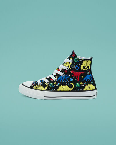 Chuck Taylor All Star Dino Class Black/Multi/White, Inner Side View