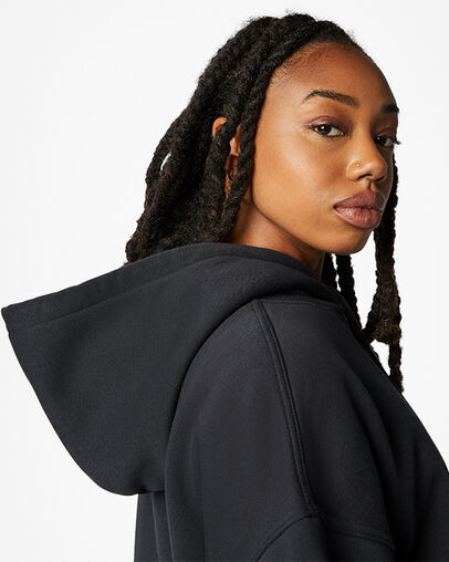 Sudadera con capucha con parche Chuck Taylor Negro, Detail View