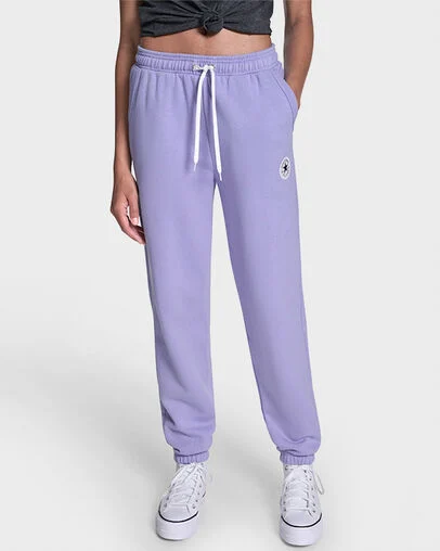 Retro Chuck Taylor Patch Joggers Very Peri Purple, Front View