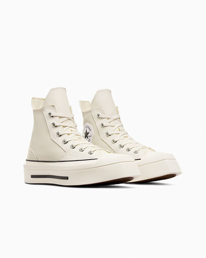 Chuck 70 De Luxe Squared Garza/Negro/Garza, Top and Side View