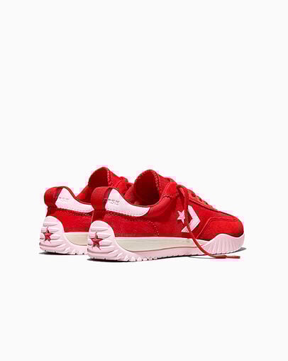 Run Star Trainer Red/New Found Bloom/Egret, Heel View