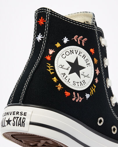 Chuck Taylor All Star It's Okay To Wander Black/White/Black, Detail Angle View