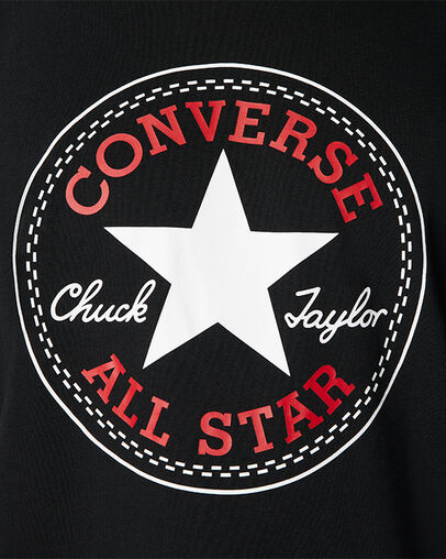 Converse Go-To All Star Patch Standard-Fit T-Shirt Converse Black, Detail View