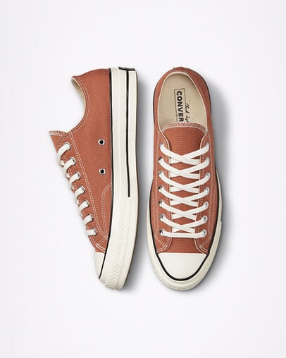 Chuck 70 Vintage Canvas Mineral Clay/Egret/Black, Top and Side View