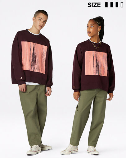 Gender Neutral Converse Shapes Bubble Crew Black Currant