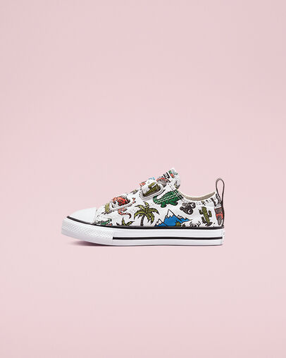 Chuck Taylor All Star Easy-On Desert Explorer White/Engine Smoke/Green, Inner Side View