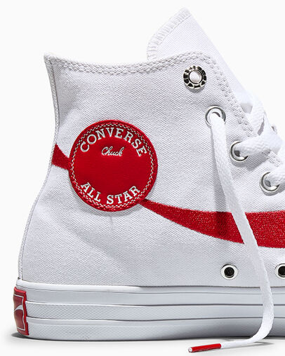 Converse x Coca-Cola Chuck Taylor All Star White/Racing Red/White, Detail Angle View