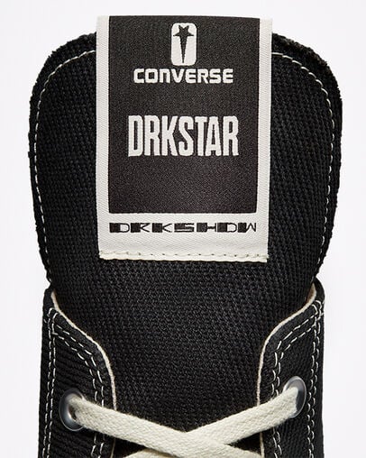 Converse x DRKSHDW DRKSTAR Chuck 70 Black/Egret/Black, Detail Angle View