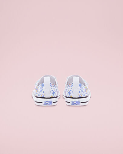 Chuck Taylor All Star Easy-On Butterfly White/Black/White, Heel View